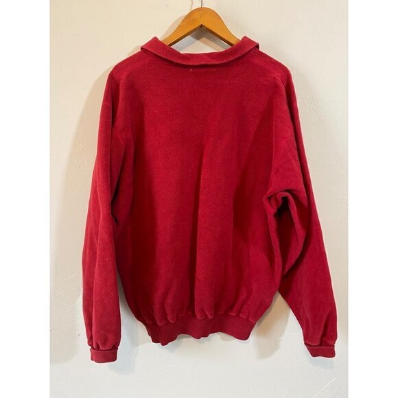 Vintage Muskoka North Varsity Chicago Destination Pullover Sweatshirt Large Red - Picture 6 of 6